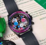Replica Rolex Daytona Graffiti 40mm watch Rainbow Bezel